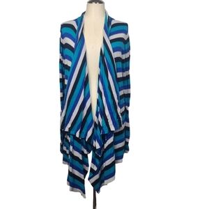 Lane Bryant Striped Open Cardigan 18/20